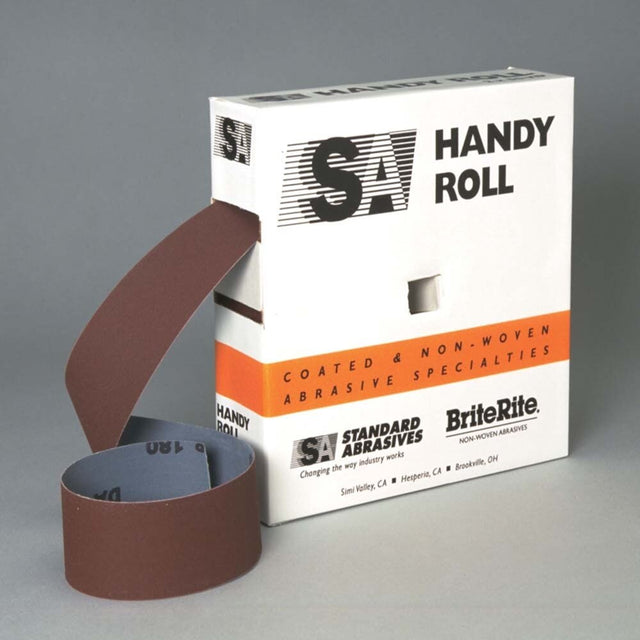 3M 7010331454 Standard Abrasives Aluminum Oxide Handy Roll, 713648, P400 J-weight, 2 in x 50 yd
