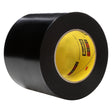 3M 472 Vinyl Tape, Black, 6 in x 36 yd, 10.4 mil (7010331572) (8 Pack)