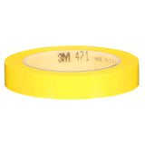 3M 471 Vinyl Tape, Yellow, 3/4 in x 36 yd, 5.2 mil (7010334520) (48 Pack) - 7