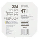 3M 471 Vinyl Tape, Yellow, 3/4 in x 36 yd, 5.2 mil (7010334520) (48 Pack) - 9