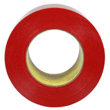 3M 5903 Outdoor Masking Poly Tape, Red, 5 in x 60 yd, 7.5 mil (7010334725) (80 Pack) - 4