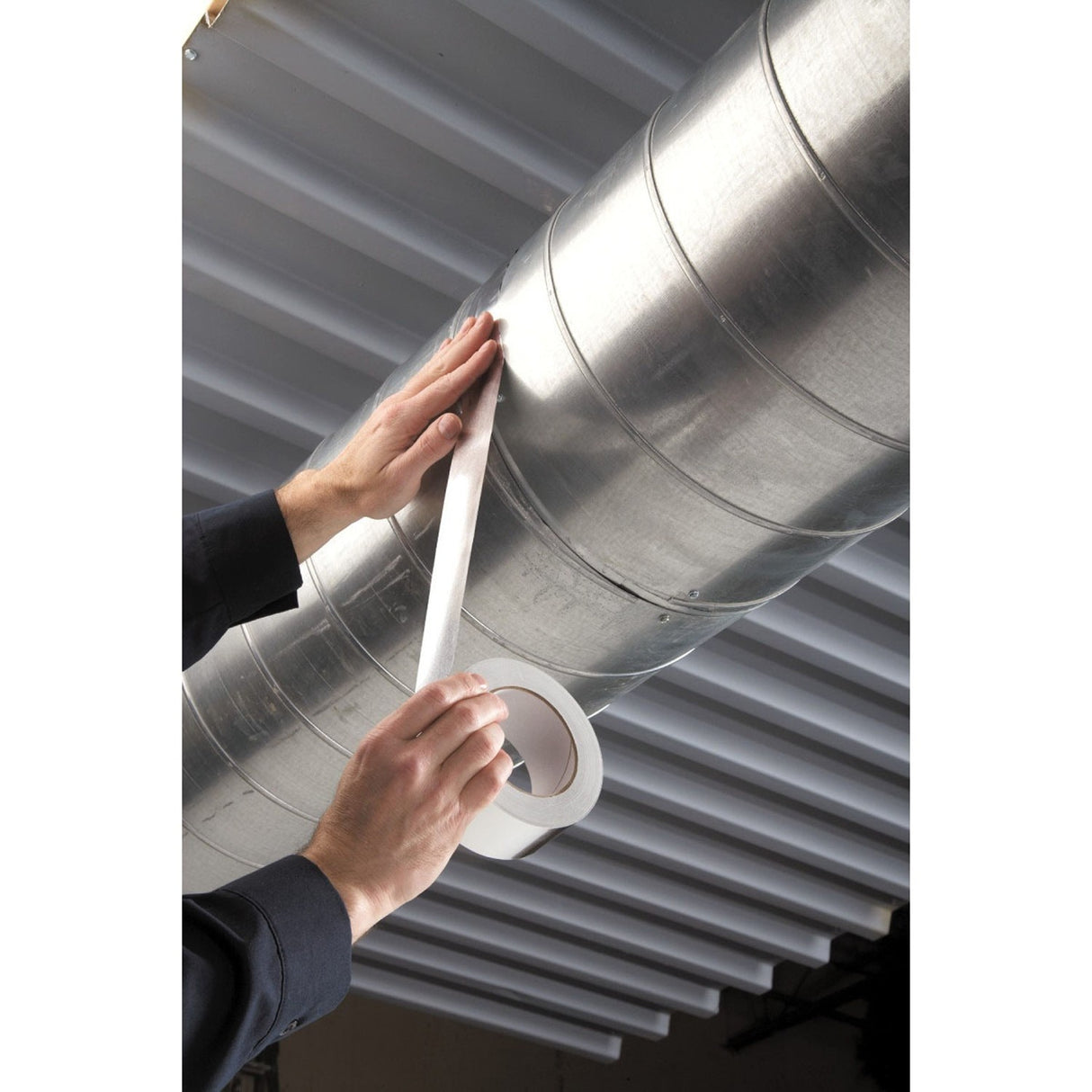 3M 3311 Scotch Aluminum Foil Tape, Rubber Adhesive, Silver, 2 in x 10 yd, 3.6 mil (7010334860) (24 Pack) - 5
