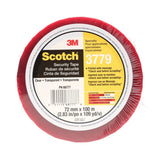 3M 3779 Scotch Security Message Box Sealing Tape, Clear, 72 mm x 100 m, Individually Wrapped Conveniently Packaged (7010335124) (24 Pack) - 3