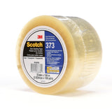 3M 373 Scotch Box Sealing Tape, Clear, 72 mm x 100 m, High Performance, Individually Wrapped (68785) (7010335125) (24 Pack) - 3