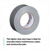 3M 2979 Contractor Grade Multi-Use Duct Tape, Silver, 1.88 in x 60 yd (7010335692) (24 Pack) - 10