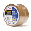 3M 375 Scotch Box Sealing Tape, Tan, 72 mm x 50 m, Individually Wrapped Conveniently Packaged (7010335881) (360Pack)