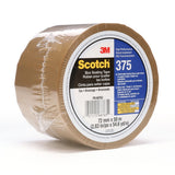 3M 375 Scotch Box Sealing Tape, Tan, 72 mm x 50 m, Individually Wrapped Conveniently Packaged (7010335881) (360Pack) - 2