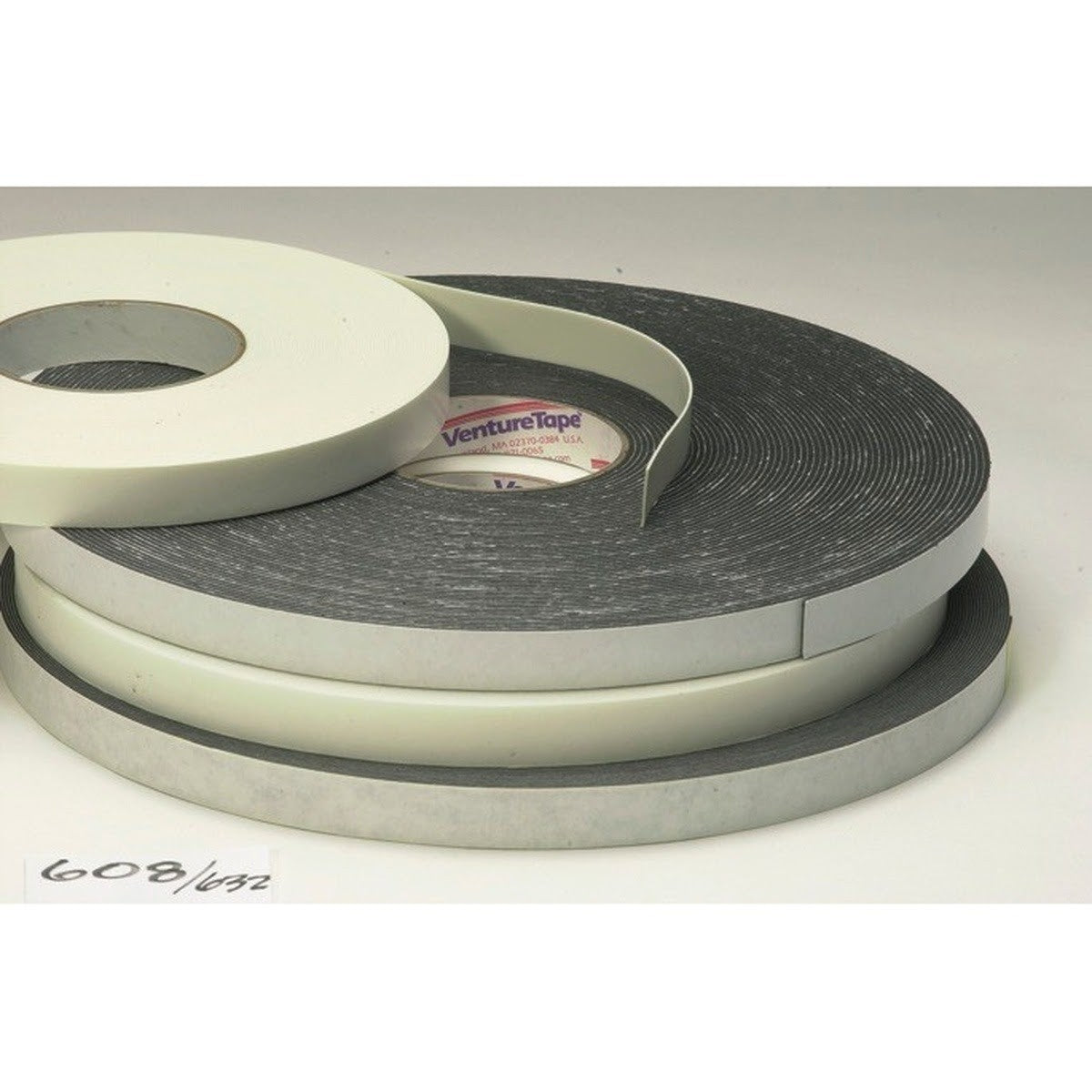 3M 1208 Venture Tape Double Sided Polyethylene Foam Glazing Tape VG, Black, 1/2 in x 85 ft, 125 mil (7010337458) (360 Pack)