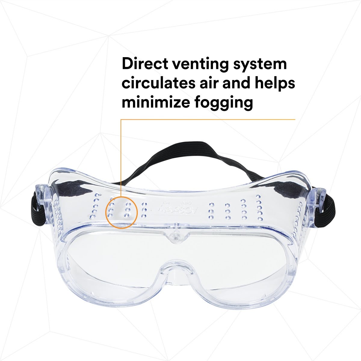 3M Impact Safety Goggles 40650-00000-10 Clear Lens (7010340634) (10 Pack) - 3