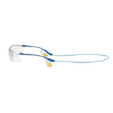3M 11796-00000-20 Virtua Sport CCS Safety Glasses Clear Anti Fog Anti Scratch Clear Lens Blue Frame Cord Control System (7010340677) (20 Pack)
