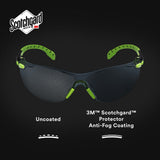3M S1202SGAF-KT Solus 1000-Series Foam Strap, Green/Black, Grey Scotchgard Anti-fog Lens (7010341346) (20 Pack) - 7