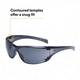 3M 11848-00000-20 Virtua AP Safety Glasses, Anti-Fog Anti-Scratch, Gray Lens, Gray Frame (7010342193) (1 Pair) (20 Pack) - 4
