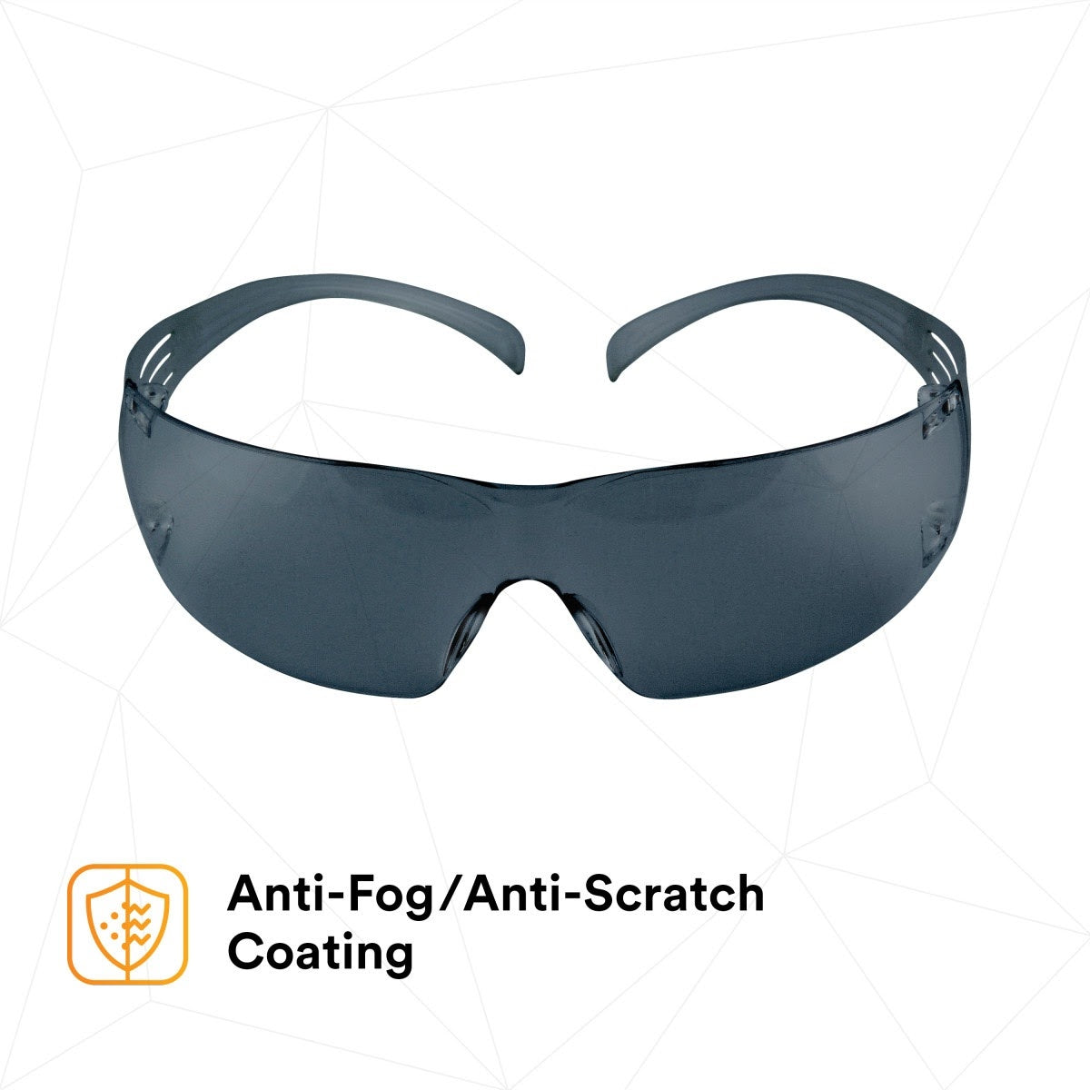 3M SF302AF SecureFit Safety Glasses, Gray Lens (7010342616) (20 Pack) - 3