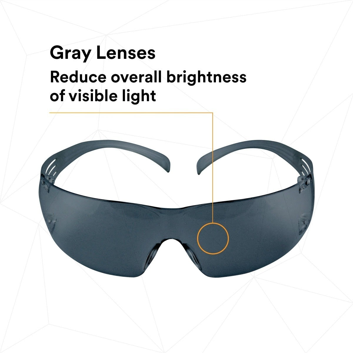 3M SF302AF SecureFit Safety Glasses, Gray Lens (7010342616) (20 Pack) - 6