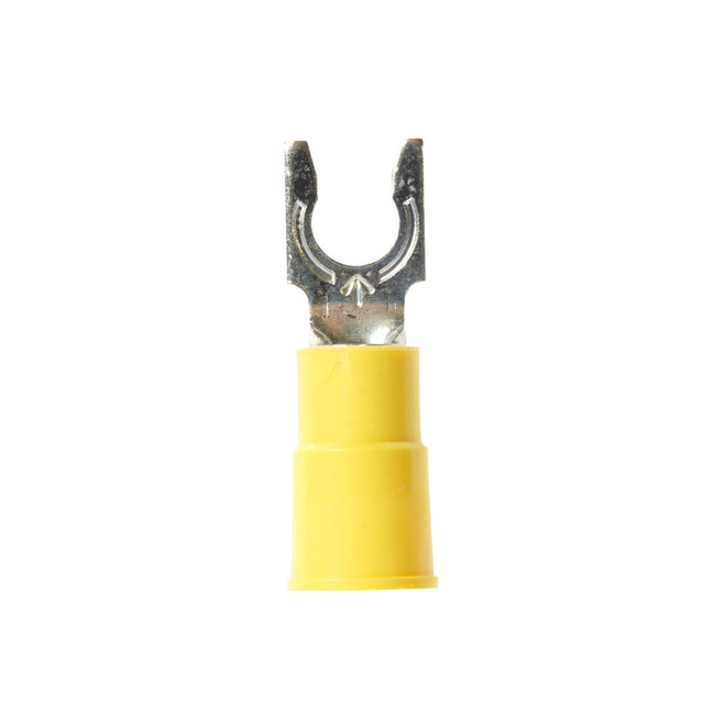 3M LFV10-10Q Highland Locking Fork Terminals, Vinyl Insulated, Max Temp -40 to 221 DegreeF (-40 to 105 DegreeC) (7010350240) (10 Pack)