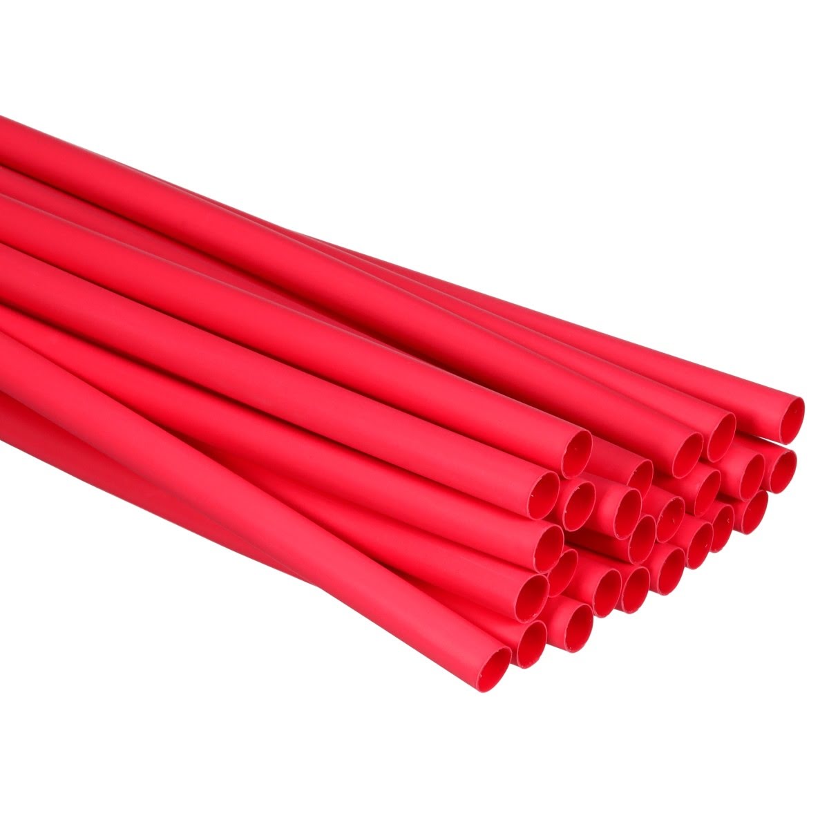3M E30.500RD48"L Thin-Wall Heat Shrink Tubing EPS-300, Adhesive-Lined Polyolefin, Red, 1/2 in x 48 in (7010351703) (75 Pack)