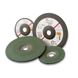 3M 55961 Green Corps Depressed Center Grinding Wheel T27, Ceramic, 36 Grit, Green, 4-1/2 in x 1/4 in, 5/8-11 Internal Thread, 13300 RPM (7010359976) (10 Pack)