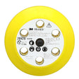 3M 20428 Xtract Hookit Backup Disc Pad, Low Profile Finishing, 6 Hole, Yellow, 3 in, 1/4-20 EXT (7010360095) (10 Pack)