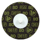 3M 361F Roloc Disc, 80 YF-weight, TR, 4 in, Die R400BB (7010360779) (100 Pack)