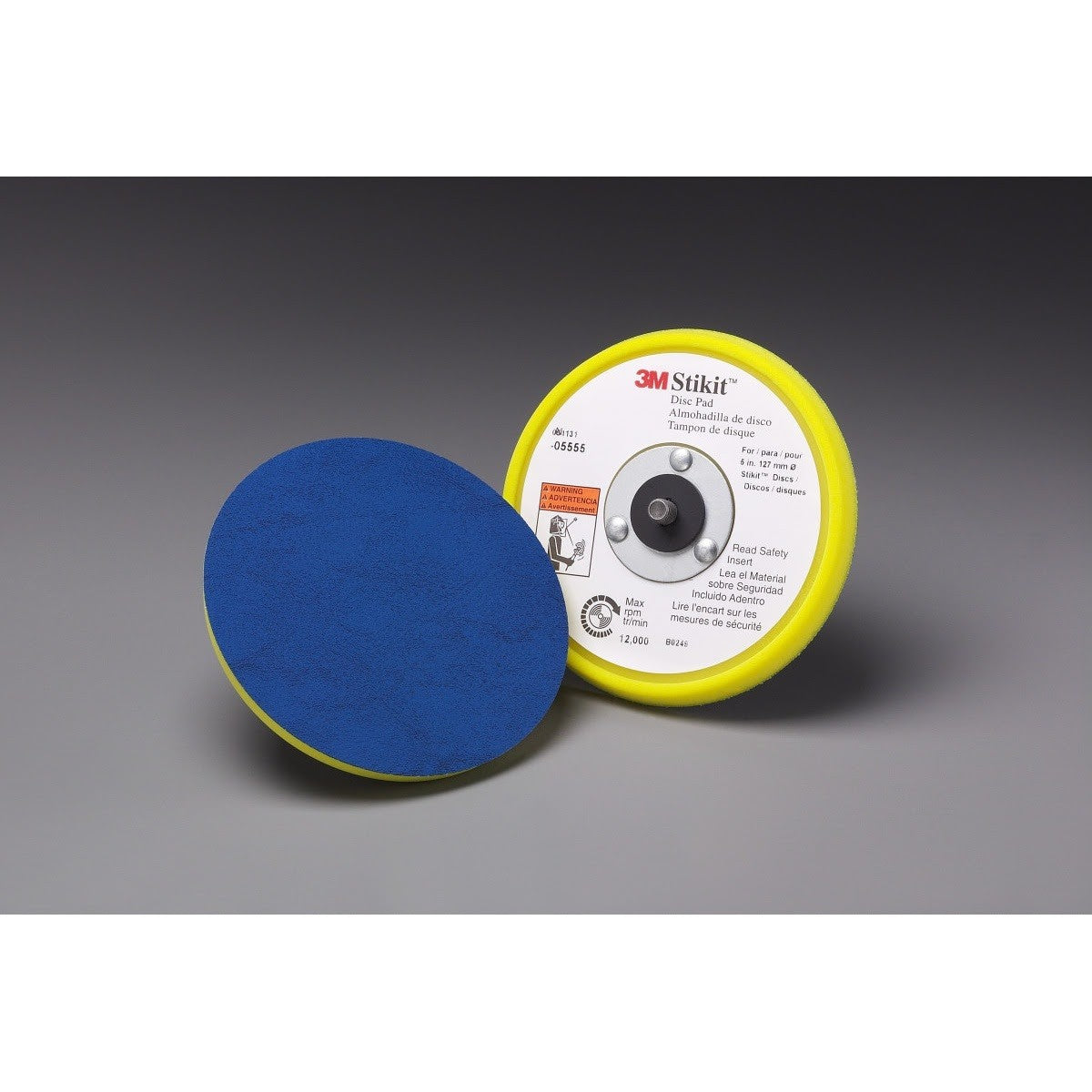 3M 28817 Stikit Low Profile Disc Pad, Extra Firm, 5 in x 3/8 in x 5/16 in, 24 external (7010361145) (10 Pack) - 2