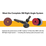 3M 7010362306 Cubitron II Fibre Disc 982C GL Quick Change, 7 in, 80+ Precision Shaped Ceramic Grain (25 Pack) - 7