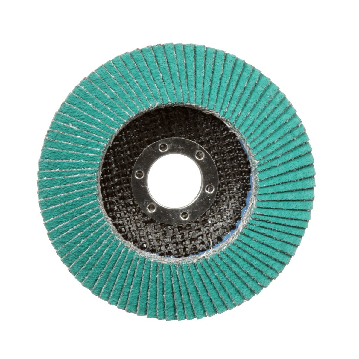 3M 577F Flap Disc, T27, 60 Grit, Alumina Zirconia, Green, 4-1/2 in x 7/8 in (7010363143) (10 Pack)