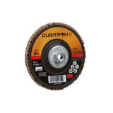 3M 7010363293 Cubitron II Flap Disc 967A, 60+, T29 Quick Change, 4 in x 3/8"-24, Medium Pressure Applications, Light Deburring, Scale Removal, Oxide Removal, Surface Prep (10 Pack) - 3
