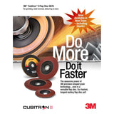 3M 967A Cubitron II T29 4-1/2 in x 7/8 in Flap Disc, 80+ Grit for Medium Pressure Deburring and Surface Prep (7010363308) (10 Pack) - 7