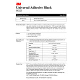 3M Universal Adhesive Black-3 Two-Part Urethane High Viscosity Gap Filling 200 mL Cartridge (08223) (7010364210) (6 Pack) - 9