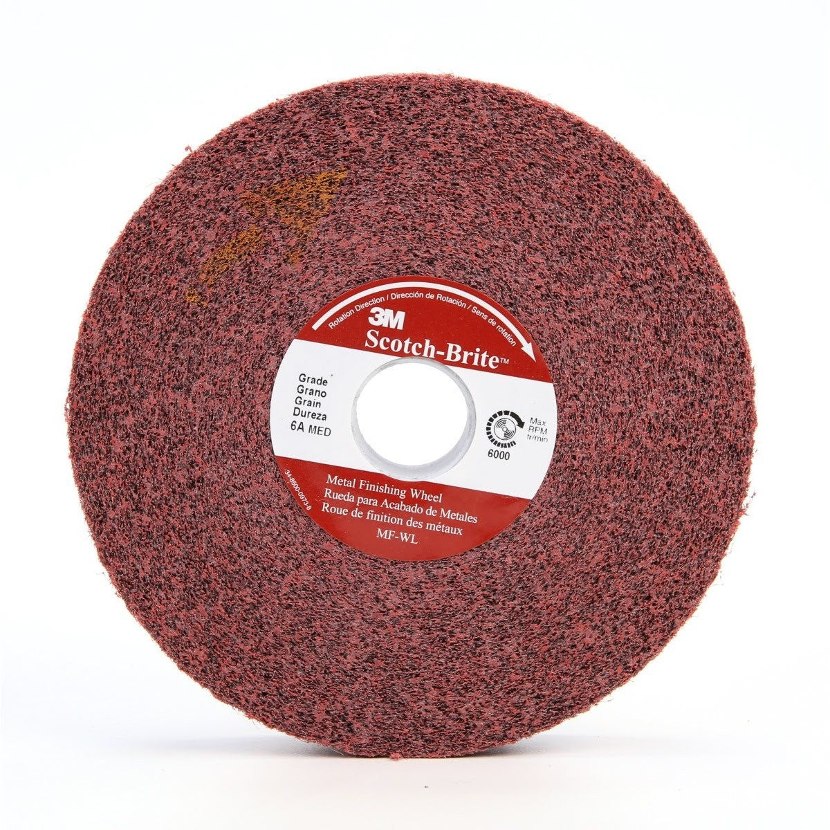 3M Scotch-Brite Metal Finishing Convolute Wheel, MF-WL, 4A Coarse, Maroon, 12 in x 2 in x 5 in (7010364488) (10 Pack)