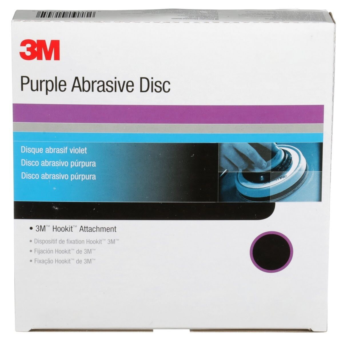 3M 740I 01745 Hookit Disc, 8 in, 36E, Purple (7010364829) (100 Pack) - 7