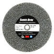 3M DP-UW Scotch-Brite Deburr & Finish PRO Unitized Wheel, 4C Medium+, 3 in x 1/4 in x 1/4 in (7010365693) (40 Pack)