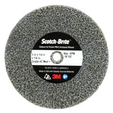 3M DP-UW Scotch-Brite Deburr & Finish PRO Unitized Wheel, 4C Medium+, 3 in x 1/4 in x 1/4 in (7010365693) (40 Pack)