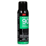 3M 90 Hi-Strength Spray Adhesive, Clear, 16 fl oz Can, Net Wt 12.23 oz, Permanent, Bonds Laminate, Wood, Concrete, Metal, Plastic (7010366483) (12 Pack) - 2