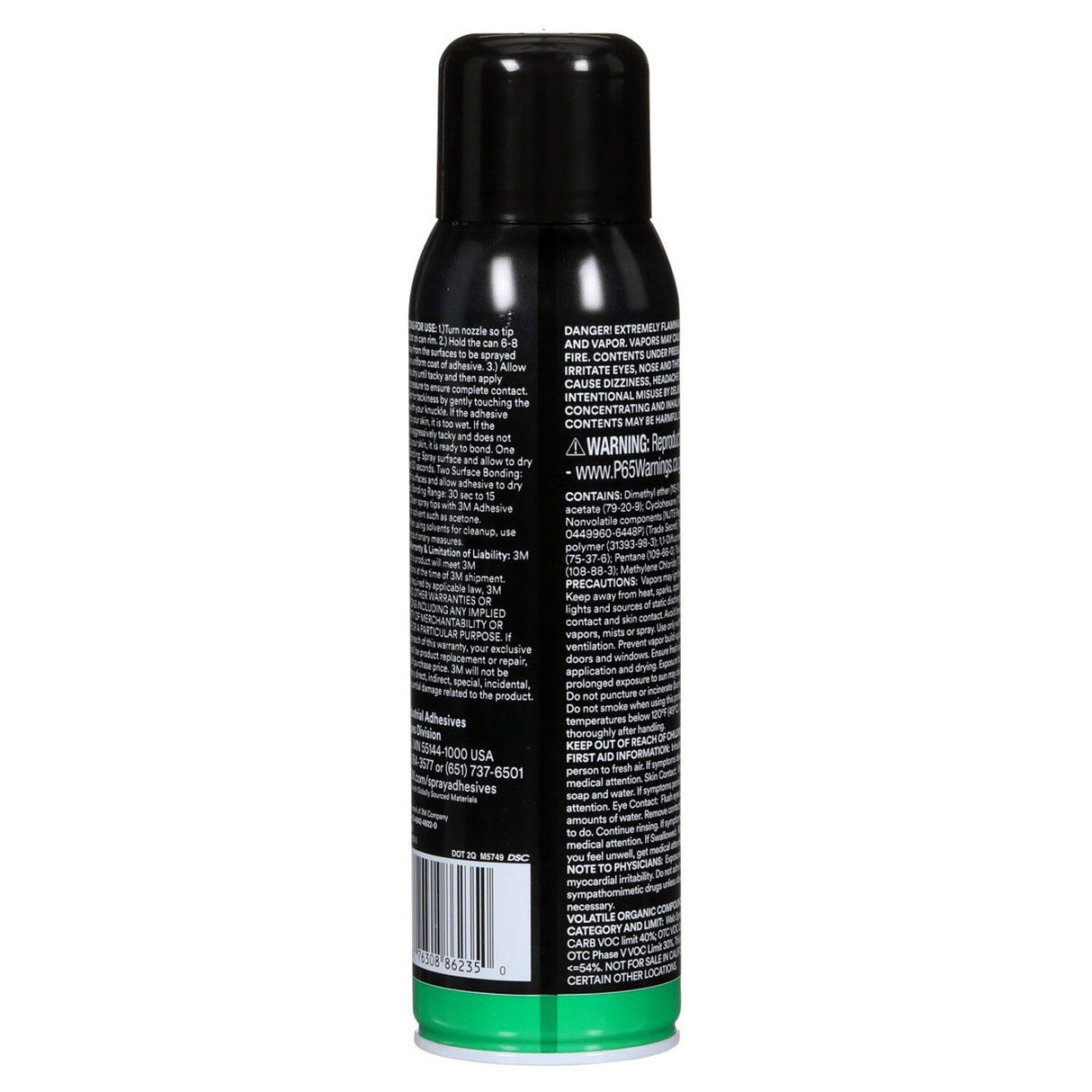 3M 90 Hi-Strength Spray Adhesive, Clear, 16 fl oz Can, Net Wt 12.23 oz, Permanent, Bonds Laminate, Wood, Concrete, Metal, Plastic (7010366483) - 4