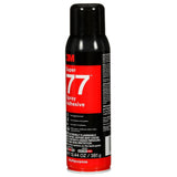 3M 77 Super 77 Multipurpose Spray Adhesive, Clear, 16 fl oz Can, Net Wt 13.44 oz, bonds Paper Cardboard Fabric Plastic Metal Wood (7010366503) (12 Pack) - 2