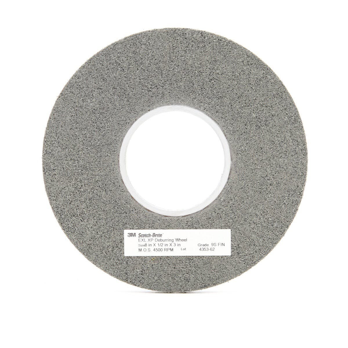 3M XP-WL Scotch-Brite EXL-XP Deburring Wheel, 11S Fine, Gray, 12 in x 1/2 in x 5 in (7010366803) (2 Pack)