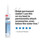 3M 5200FC 6535 Marine Adhesive Sealant Fast Cure, White, 1 fl oz Tube for Boats and RVs Above and Below Waterline (7010367674) - 9