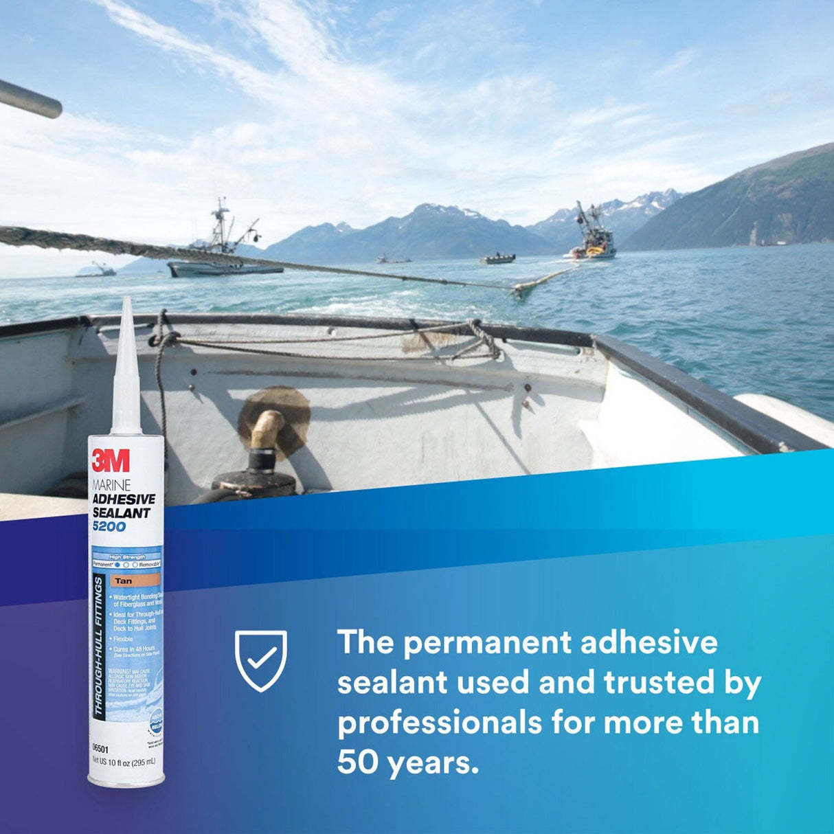 3M 5200FC 6535 Marine Adhesive Sealant Fast Cure, White, 1 fl oz Tube for Boats and RVs Above and Below Waterline (7010367674) - 10