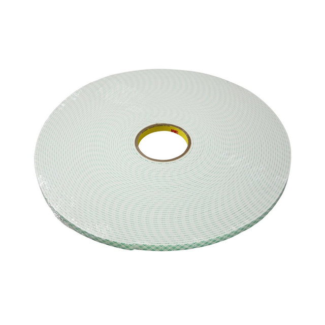 3M 4004 Double Coated Urethane Foam Tape, Off White, 1/4 in x 18 yd, 250 mil (7010369073) (36 Pack)