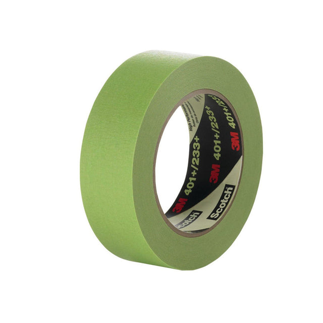 3M 401+ 96495 Scotch High Performance Green Masking Tape, 3 mm x 55 m (7010373704) (248 Pack)