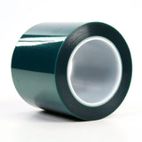 3M 8992 Polyester Tape, Green, 3.2 mil, 4 in x 72 yd (7010374930) (8 Pack) - 2