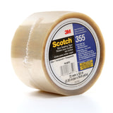3M 355 Scotch Box Sealing Tape, Clear, 72 mm x 50 m, High Performance (51115687518) (7010374956) (24 Pack) - 3