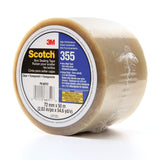 3M 355 Scotch Box Sealing Tape, Clear, 72 mm x 50 m, High Performance (51115687518) (7010374956) (24 Pack) - 4
