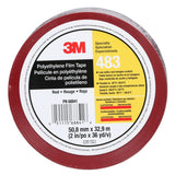 3M 483 Polyethylene Tape, Red, 2 in x 36 yd, 5.0 mil, Individually Wrapped Conveniently Packaged (7010375084) (24 Pack) - 2