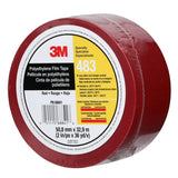 3M 483 Polyethylene Tape, Red, 2 in x 36 yd, 5.0 mil, Individually Wrapped Conveniently Packaged (7010375084) (24 Pack) - 3