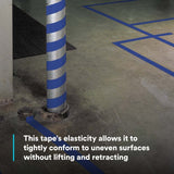 3M 7010375087 Vinyl Tape 471, Blue, Paint Alternative for Floor Marking, Social Distancing, Color Coding, Safety Marking - 8