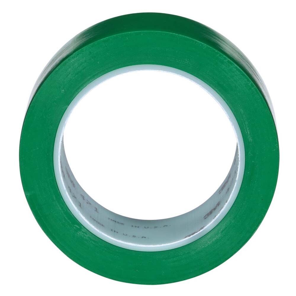 3M 7010375094 Vinyl Tape 471, 3 in x 36 yd, Green, Green Floor Tape, Paint Alternative for Floor Marking, Social Distancing, Color Coding, Safety Marking - 4