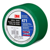 3M 7010375094 Vinyl Tape 471, 3 in x 36 yd, Green, Green Floor Tape, Paint Alternative for Floor Marking, Social Distancing, Color Coding, Safety Marking - 7