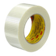 3M Scotch Bi-Directional Filament Tape, Clear, 50 mm x 50 m, 5.7 mil (8959) (7010375600) (18 Pack)
